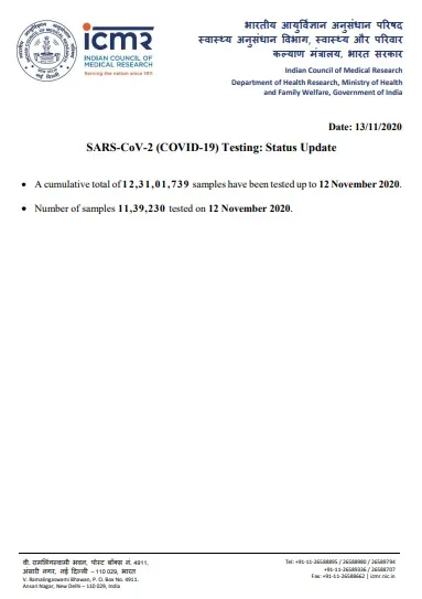india coronavirus samples tested icmr details 